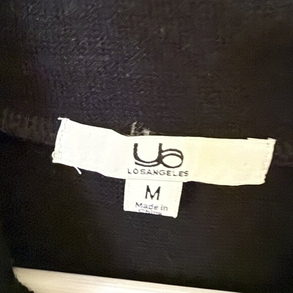 Ya Los Angeles Women Sweater Dress Black Size Medium Long Sleeve Cowl Neck - Picture 6 of 7